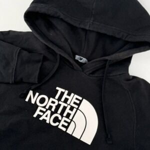 The North Face Womens Black‎ Logo Pullover Hoodie XS Regular Fit Cotton Blend